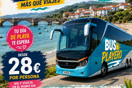 4 JULIO 2026 - SAN VICENTE DE LA BARQUERA 👇 28€ ✅️ BUS PLAYERO ⬇️