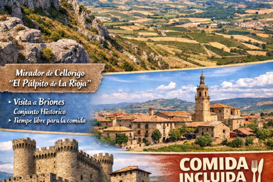 PULPITO  DE LA RIOJA ( COMIDA INCLUIDA) 18 ABRIL Y 02 Y 03 MAYO 55€