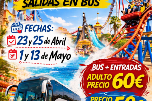 PARQUE WARNER 23 Y 25 ABRIL  Y 1 Y 13 MAYO 2026 DESDE ( 30€)