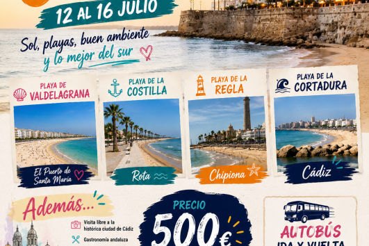 🌴 PLAYAS DE CÁDIZ 🌴 12 - 16 JULIO 2026