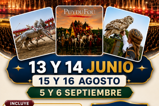 PUY DE FOU  DE 2 DIAS  - (15 Y 16 AGOSTO) - (5 Y 6 SEPTIEMBRE)