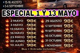 🏰🗡️PUY DE FOU 25 ABRIL 98€ 🏰🗡️  ENTRADAS DIURNAS Y NOCTURNAS ULTIMAS 2 PLAZAS