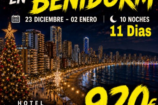 🎄23 DICIEMBRE AL 02 ENERO 2027 NAVIDAD HOTEL CARLOS I BENIDORM 🎄 Y BUS​🎉 920€ GARANTIZADA