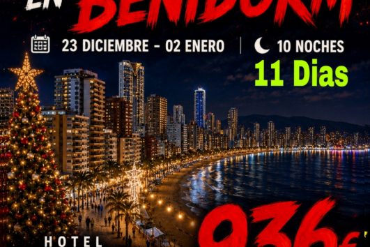 🎄23 DICIEMBRE AL 02 ENERO 2027 NAVIDAD HOTEL MELINA BENIDORM 🎄 Y BUS​🎉 936€