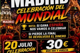 💥CELEBRACION de LA ROJA MUNDIAL 2026  EN MADRID 30€ 💥 3 buses Disponibles