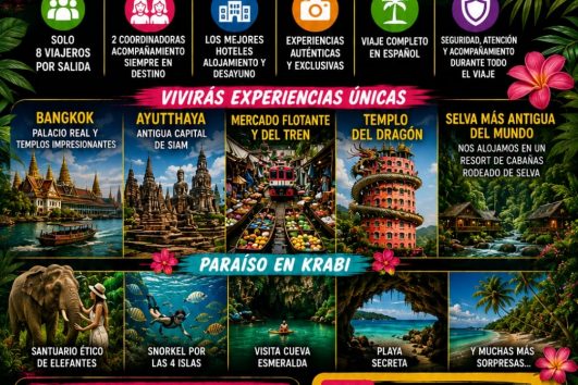 🏮✨12 AL 28 NOVIEMBRE 2026 TAILANDIA ESPECIAL FESTIVAL FAROLILLOS ✨🏮 DESDE 3.200 €