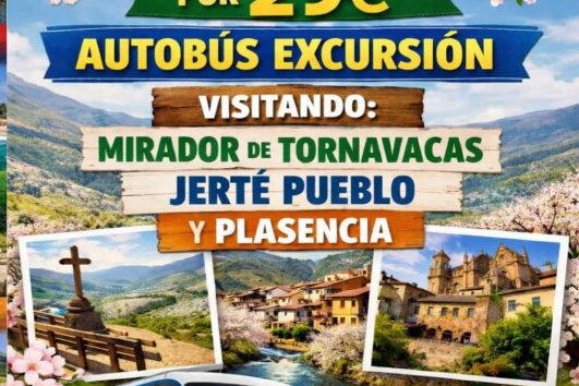 🍒 VALLE DEL JERTE 28 Y 29 DE MARZO Y 4,5,11,12,18,19,25 Y 26 DE ABRIL 2026 🍒 29€