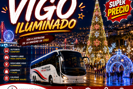 ✨28 NOVIEMBRE   12 DICIEMBRE 19  Y  26  DICIEMBRE    🎈VIGO ILUMINADO✨57€