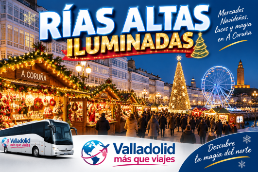🌊05 A 08 DICIEMBRE RIAS ALTAS  ILUMINADA -🌊🏖️ 299€