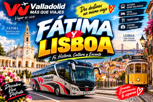 🌊🏖️ 5 a 8 Diciembre LISBOA ILUMINADA Y FÁTIMA – 🌊🏖️
