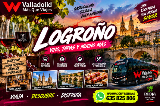 🗺️ 27 Septiembre LOGROÑO + Comida en Restaurante