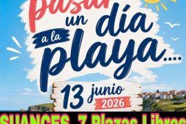 13 JUNIO 2026 - SUANCES 33€ ✅️ BUS PLAYERO ¡ÚLTIMAS 7 PLAZAS!