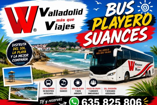 🚌☀️ 01 AGOSTO 2026 SUANCES BUS PLAYERO ☀️🚌 29€